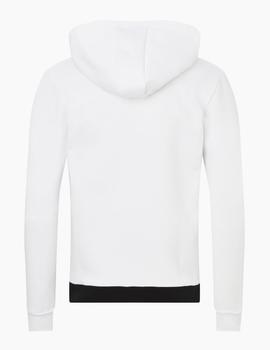 Sudadera Abierta Eleven ASTRO FZ- White Black Glacier Gre