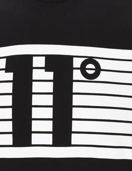 Camiseta Eleven PLACEMENT STRIPE LOGO - Black