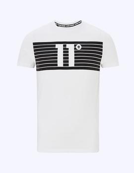 Camiseta PLACEMENT STRIPE LOGO - White