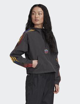 Sudadera Adidas CROPPED HALFZIP - Negro