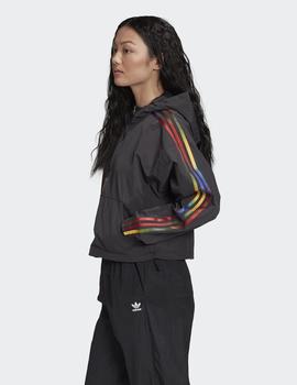 Sudadera Adidas CROPPED HALFZIP - Negro