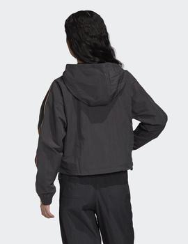 Sudadera Adidas CROPPED HALFZIP - Negro