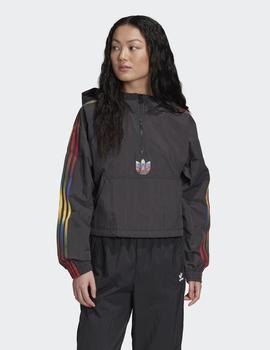 Sudadera Adidas CROPPED HALFZIP - Negro