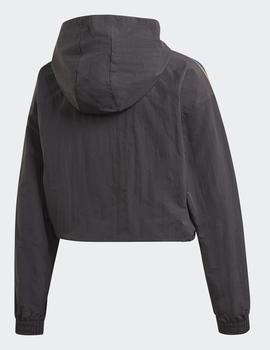 Sudadera Adidas CROPPED HALFZIP - Negro