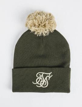 Gorro CUFF KNIT BOBBLE HAT - KHAKI