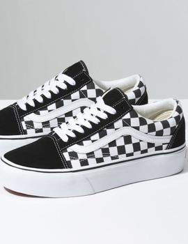 Zapatillas Vans OLD SKOOL PLATFORM - Black/True White (