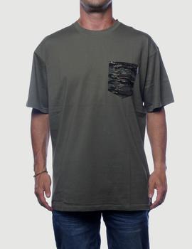 Camiseta Carhartt LESTER POCKET - ROVER GREEN CAMO TIGER