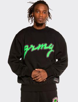 Sudadera Crew GRIMEY STRANGE FRUIT  - Negro