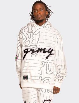 Sudadera Capucha GRIMEY STRANGE FRUIT GRMY  - Blanco