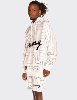 Sudadera Capucha GRIMEY STRANGE FRUIT GRMY  - Blanco