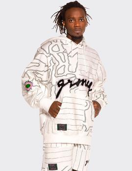 Sudadera Capucha GRIMEY STRANGE FRUIT GRMY  - Blanco