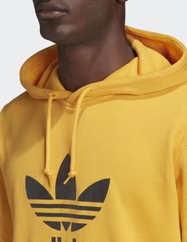 Sudaera Capucha Adidas TREFOIL - amarillo