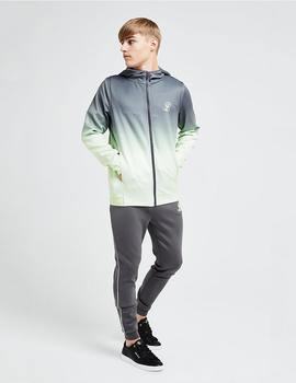 Sudadera Abierta Illusive BLAZE FADE - Dark Grey/Lime