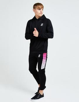 Sudadera Capucha Illusive London FLUX TAPED - Black/Pink