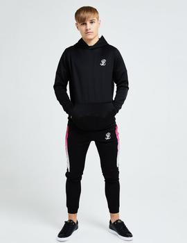 Sudadera Capucha Illusive London FLUX TAPED - Black/Pink