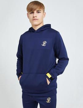 Sudadera Capucha Illusive London ELEMENT - Navy gold/Yellow