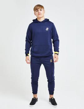 Sudadera Capucha Illusive London ELEMENT - Navy gold/Yellow