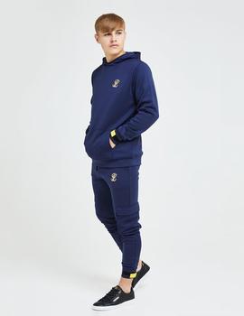 Sudadera Capucha Illusive London ELEMENT - Navy gold/Yellow