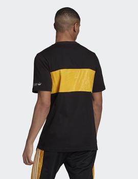 Camiseta Adidas PANEL TRF - Negro amarillo