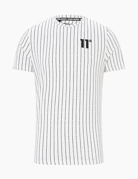 Camiseta Eleven VERTICAL STRIPE - White/Black