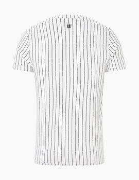Camiseta Eleven VERTICAL STRIPE - White/Black