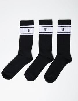 Calcetines Eleven CORE STRIPE 3 PK - Black