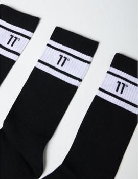 Calcetines Eleven CORE STRIPE 3 PK - Black