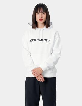 Sudadera Capucha W CARHARTT SWEAT - Blanco/Negro