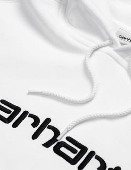 Sudadera Capucha W CARHARTT SWEAT - Blanco/Negro