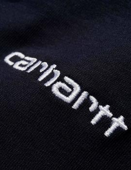 Camiseta Carhartt SCRIPT EMBROIDERY - Dark Navy / White