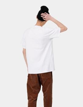 Camiseta Carhartt SCRIPT EMBROIDERY - White / Black