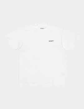 Camiseta Carhartt SCRIPT EMBROIDERY - White / Black