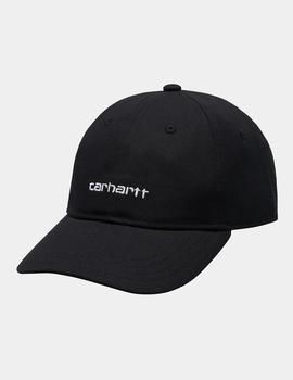 Gorra Carhartt CANVAS SCRIPT - Black / White