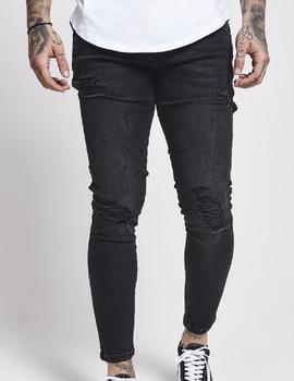 Pantalón SIKSILK SKINNY DISTRESSED DENIM 20 - WASHED BLACK