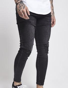 Pantalón SIKSILK SKINNY DISTRESSED DENIM 20 - WASHED BLACK