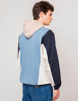 Sudadera Capucha KAOTIKO LOGAN - Blue/Beige/Ivory