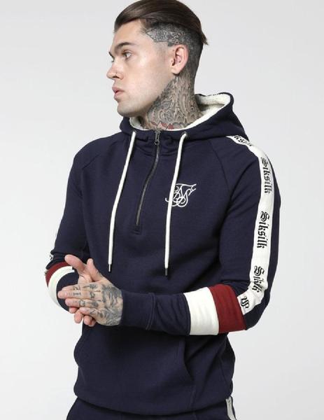 Sudadera SIKSILK BORG OVERHEAD ZIP TAPE HOODI