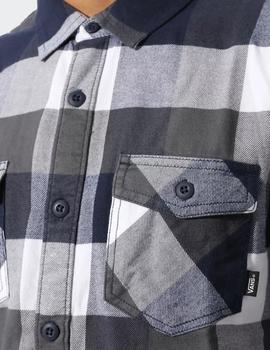 Camisa Vans BOX FLANNEL - Blanco/Azul