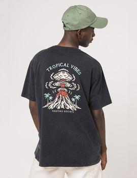 Camiseta Kaotiko TIE DYE TROPICAL - Antracita