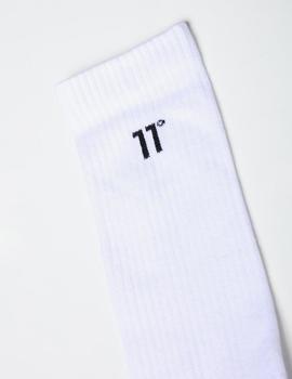 Calcetines Eleven Degrees CORE LOGO - White