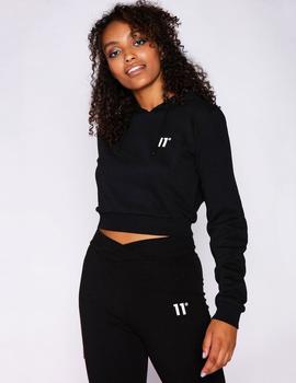 Sudadera Eleven Degrees CORE CROPPED - Black