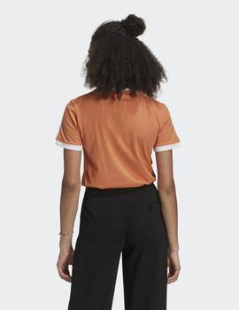 Camiseta Mujer Adidas 3 STRIPES - Coral