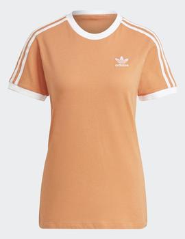 Camiseta Mujer Adidas 3 STRIPES - Coral