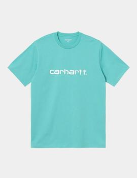 Camiseta Carhartt SCRIPT - Bondi / White