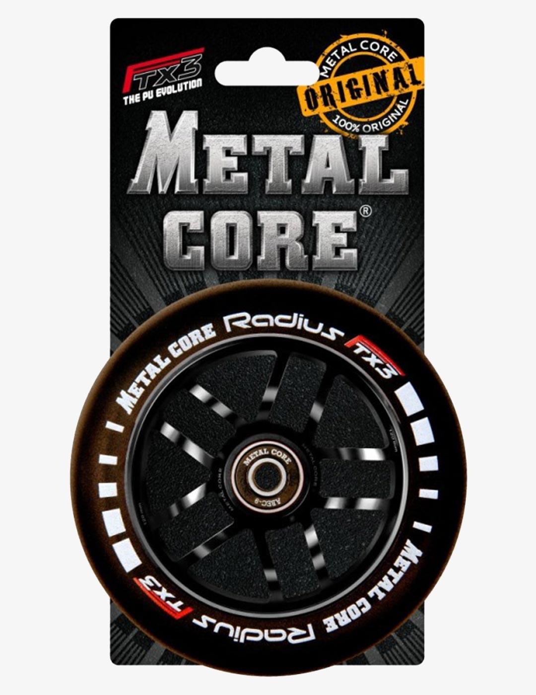 Rueda Metal Core RADIUS 120 MM - Black