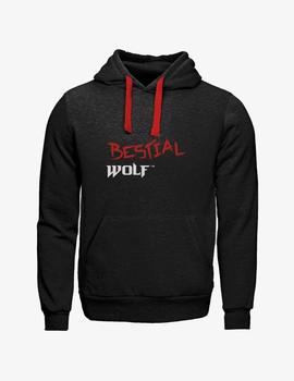 Sudadera Capucha BESTIAL WOLF CHOPPER- Negro (JUNIOR)