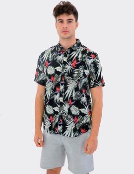Camisa Hurley EXOTIC STRETCH SS - Black