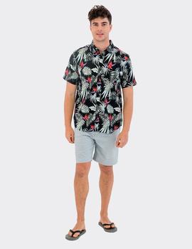 Camisa Hurley EXOTIC STRETCH SS - Black