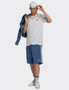 Bermudas Adidas 3 STRIPE SHORT - Azul