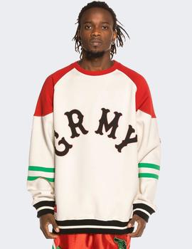 Sudadera Crew Grimey THE LOOT  - Blanco